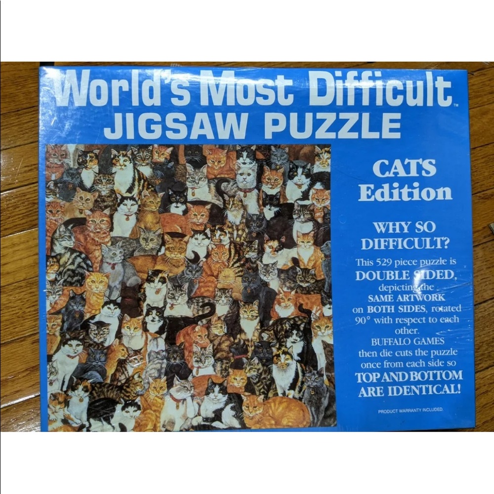 Worlds most difficult jigsaw puzzle, cat puzzle. Brand new